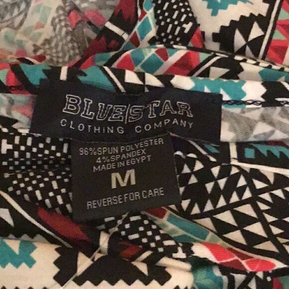 Aztec pattern maxi dress open back in medium - Picture 14 of 15